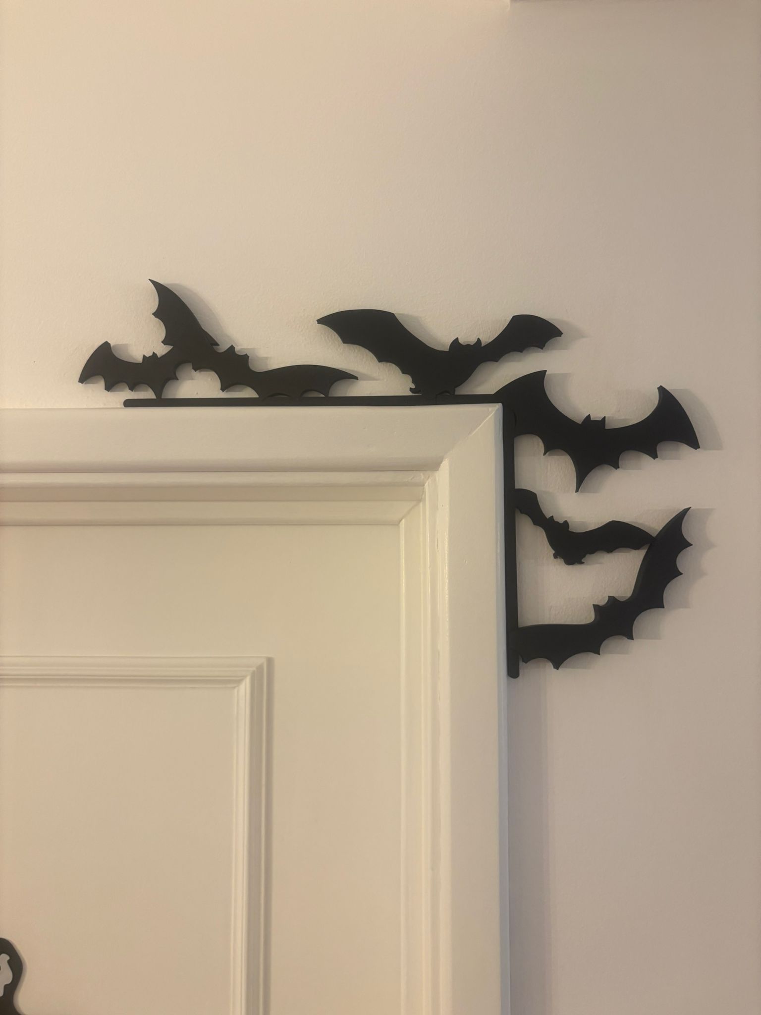 Decoração de porta Morcego de Halloween